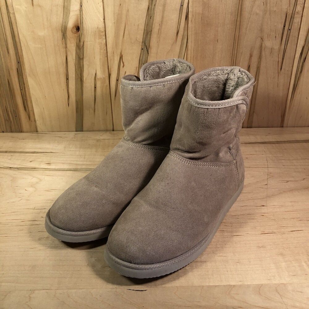 OLD NAVY Womens Brown Faux Suede Boots Size 8